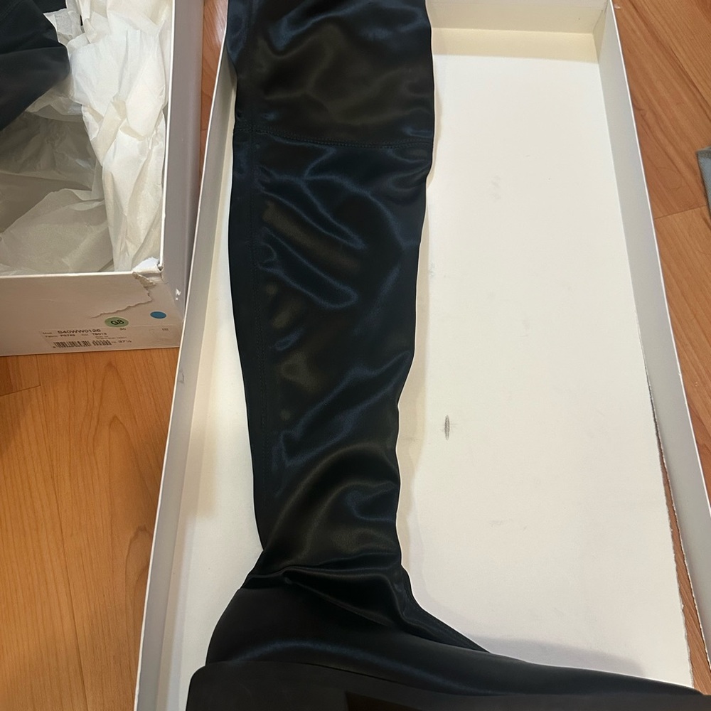 MM6 Maison Martin Margiela Black Over-the-Knee Boots